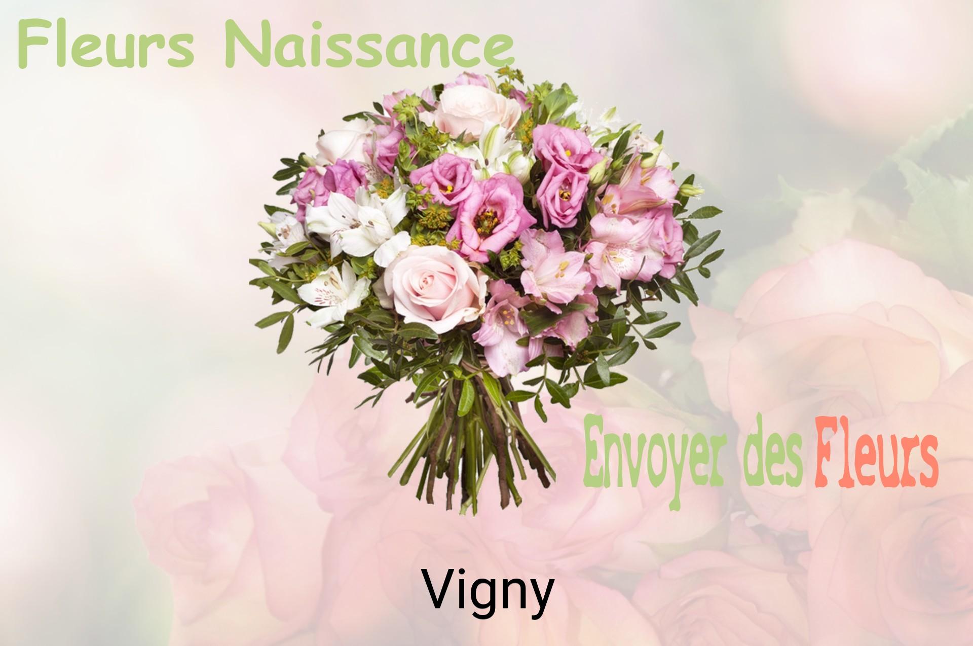 Bouquet de fleurs de naissance livré à Vigny